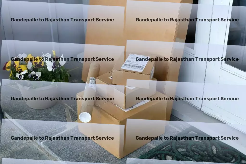 Gandepalle to Rajasthan Packers And Movers Local courier logistics